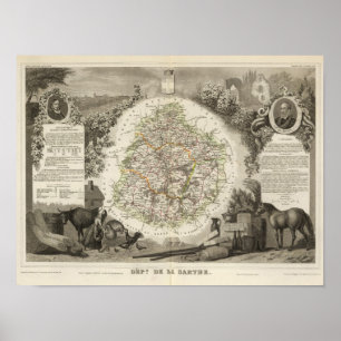 Dept. De La Sarthe Poster