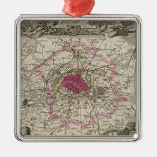 Dept. De La Seine Metal Ornament