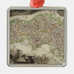 Dept. De L'Orne Metal Ornament