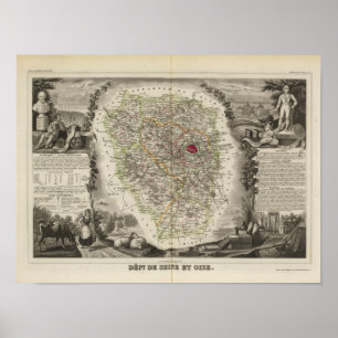 Dept. De Seine and Oise Poster