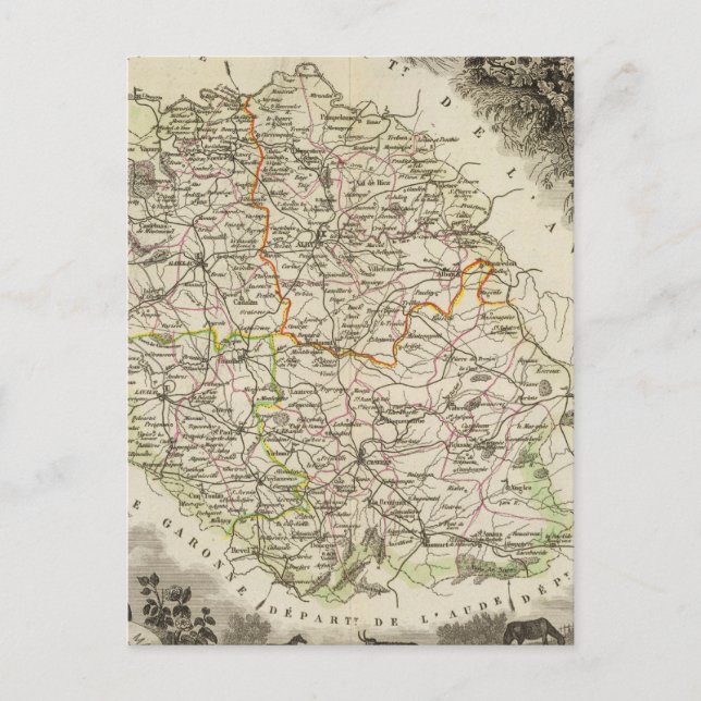 Dept Du Tarn Postcard (Front)