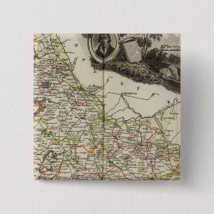 Dept. of Dover 2 Inch Square Button