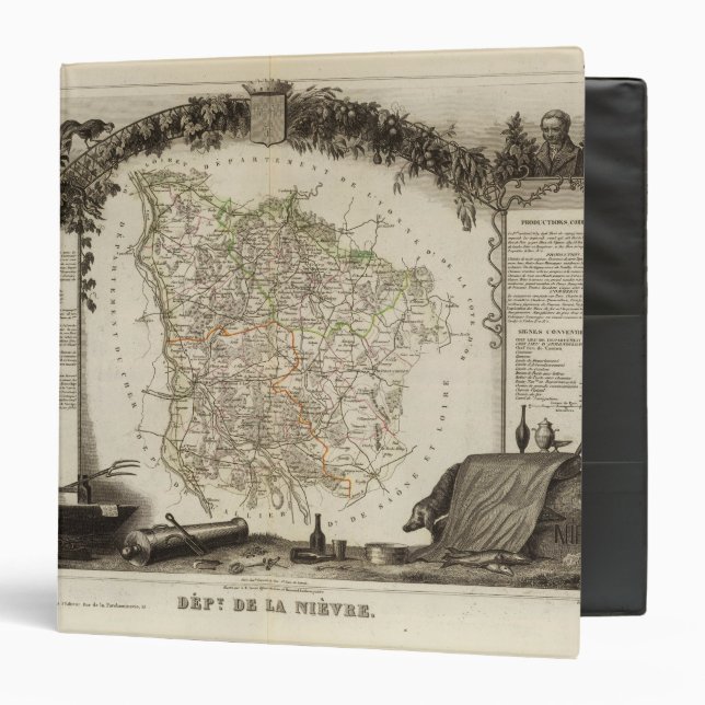 Dept. of Ni?vre Binder (Front/Inside)