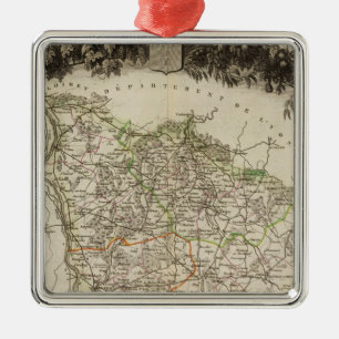 Dept. of Ni?vre Metal Ornament
