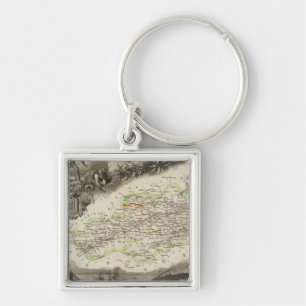 Dept of Pyrenees Orles Keychain