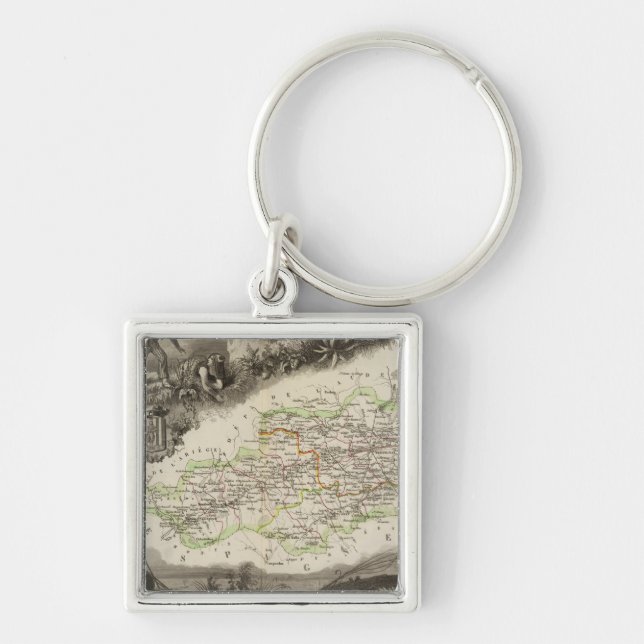 Dept of Pyrenees Orles Keychain (Front)