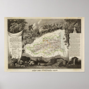 Dept of Pyrenees Orles Poster