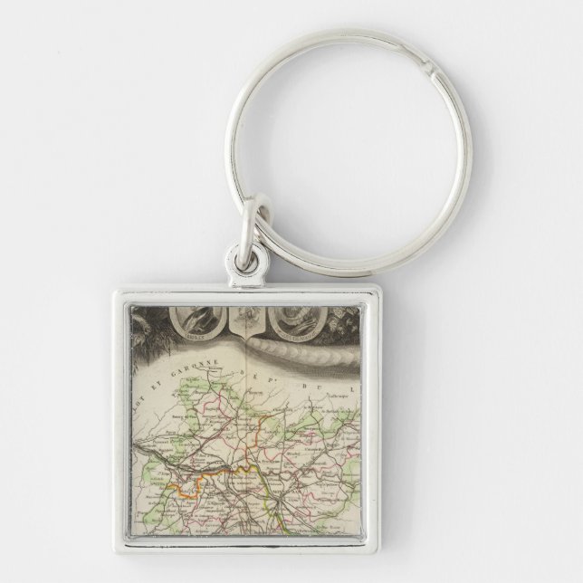 Dept Of Tarn et Garonne Keychain (Front)