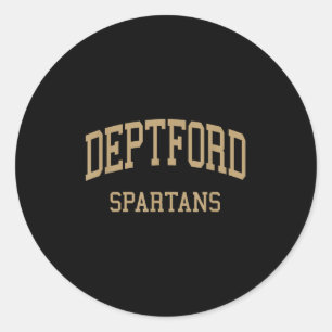 Deptford High School Hs Deptford Nj Retro Srts  Classic Round Sticker