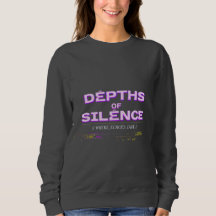 Depths of Silence | Purple Glitch Hoodie