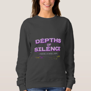 Depths of Silence   Purple Glitch Hoodie