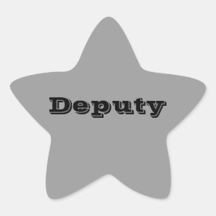Deputy Badge Stickers