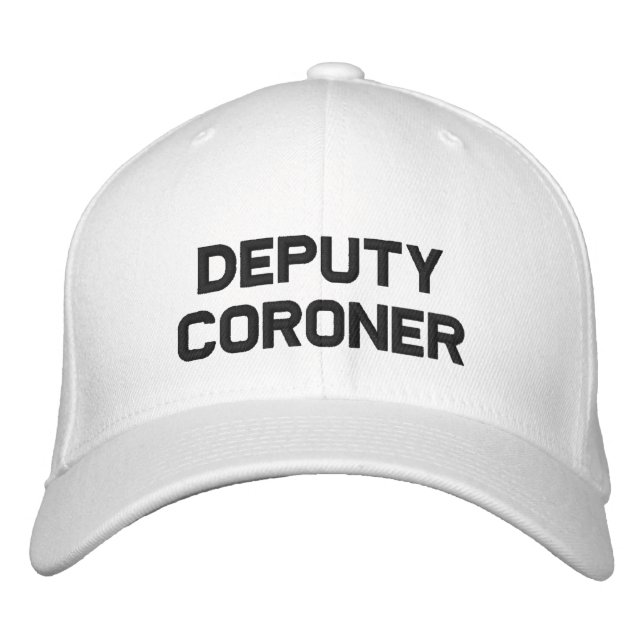Deputy Coroner Embroidered Hat (Front)