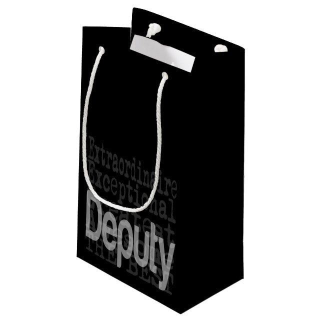 Deputy Extraordinaire Small Gift Bag (Back Angled)