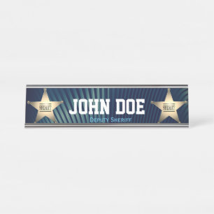 Deputy Sheriff Desk Name Plate