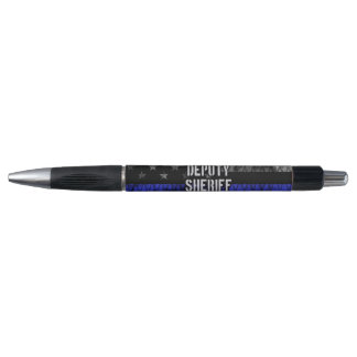 Deputy Sheriff Distressed Flag Pen