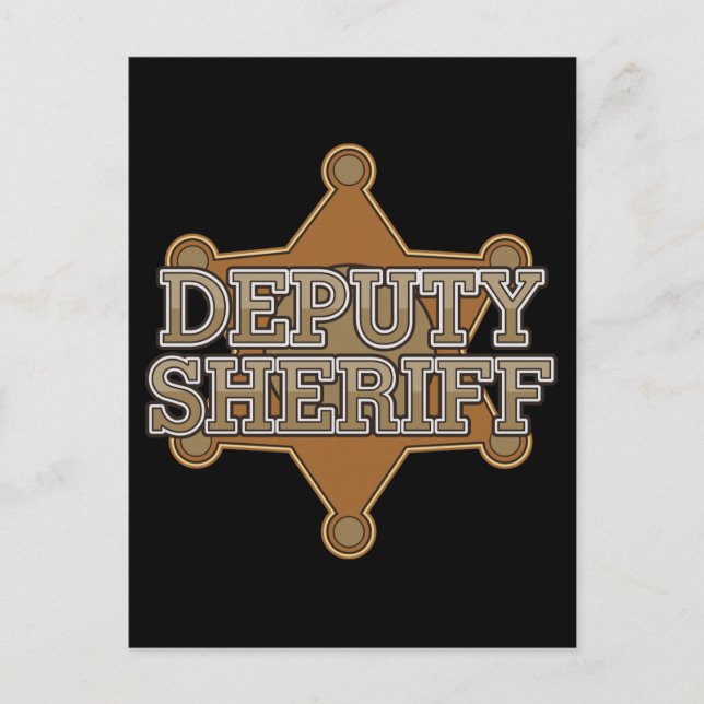 Deputy Sheriff Postcard (Front)