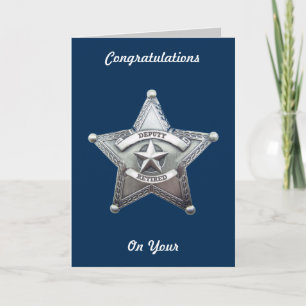 Deputy Sheriff Retirement Card