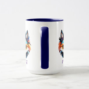 Der Bunte Fuchs - Kopf Portrait Mug