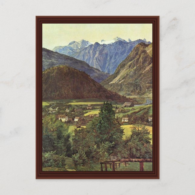 Der Dachstein By Sophie Place From Postcard (Front)