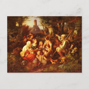 Der Erzahler (The Storyteller) by Georg Bergmann Postcard