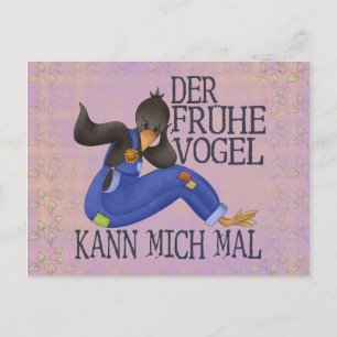Der Frühe Vogel Postcard