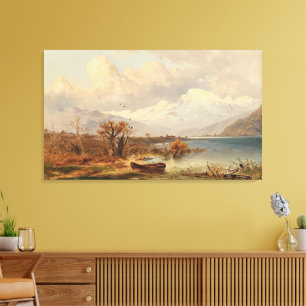 Der Haider See – Emil Barbarini Canvas Print