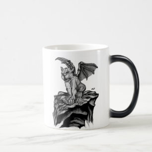Der kleine Golem - Gargoyle schwarz weiß Design Magic Mug