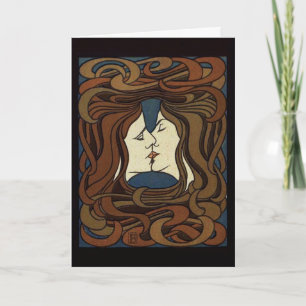 Der Kuss - Art Card (with quotation)
