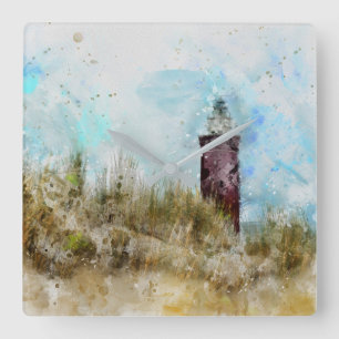 Der Leuchtturm Square Wall Clock