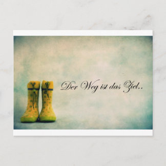 Der Weg ist das Ziel.. Postcard