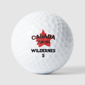 Der Yukon Kanadier einen Spaß Golf Balls