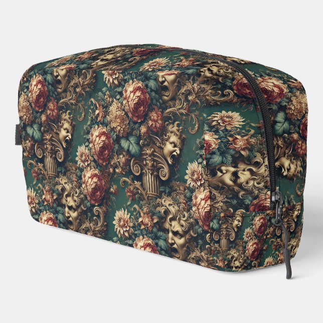 Deranged Decadence – Gothic Victorian Floral  Dopp Kit (Right Corner)
