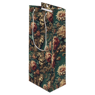 Deranged Decadence – Gothic Victorian Floral Wine Gift Bag
