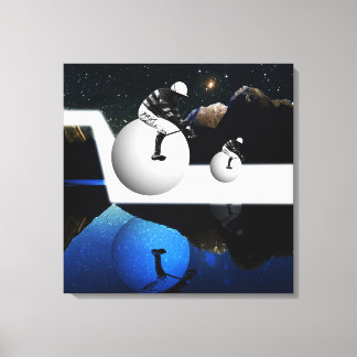 Derby at night canvas print