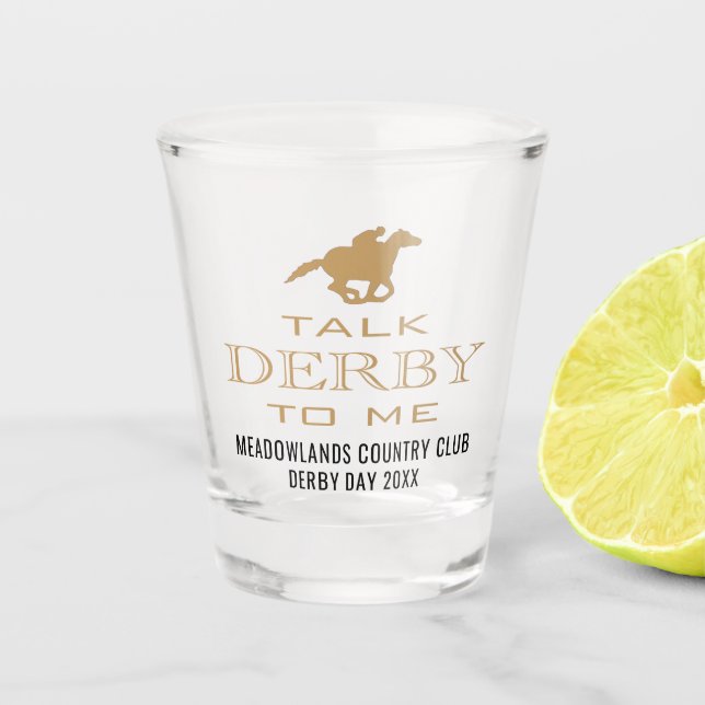 Derby Day Horserace | Parlez Derby à moi verre de  (Devant)