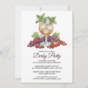 Derby Day Mint Julep Horse Race Party Invitation