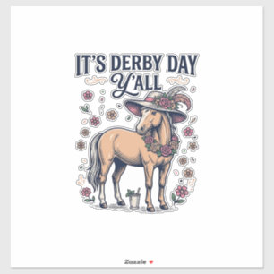 Derby Day Y’all Horse Floral Hat