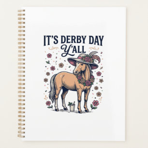 Derby Day Y’all Horse Floral Hat Planner