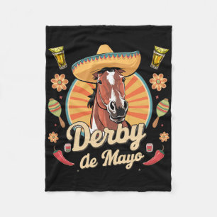 Derby De Mayo Cinco De Mayo Mexican Party  Fleece Blanket