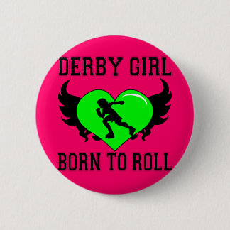 Derby Girl 2 Inch Round Button