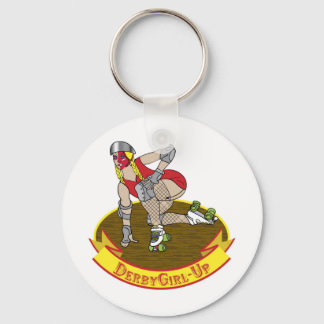 derby girl up keychain