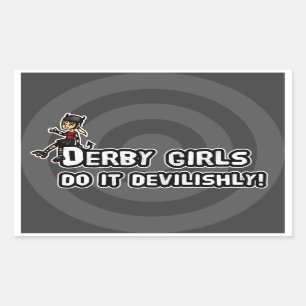 Derby Girl's do it devilishly Sticker