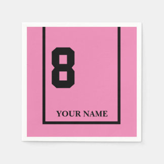 Derby Horse Race Pink 8 Personalized Napkin
