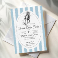 Derby horse racing party elegant stripes
