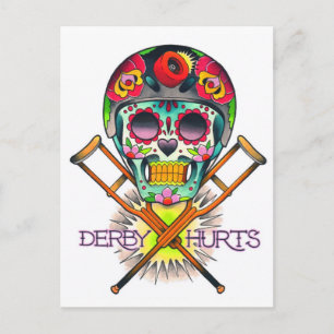 Derby Hurts Postcard