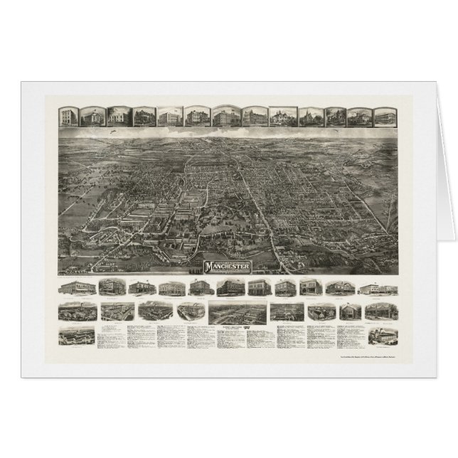 Derby (Manchester), CT Panoramic Map - 1914 (Front Horizontal)