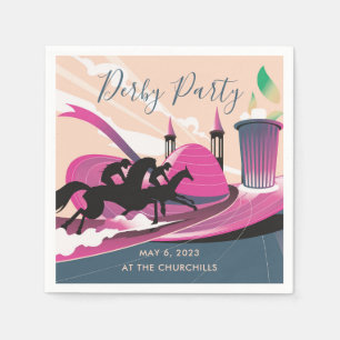 Derby Party Art Deco Napkin