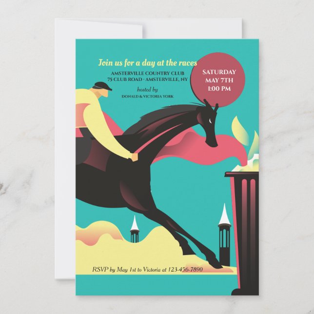Derby Race Party Invitations (Front)