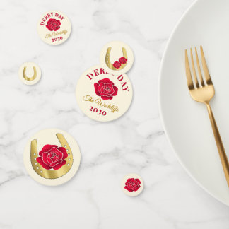 Derby Roses & Horseshoes Party Decoration Confetti